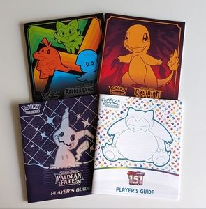 Pokemon Official Players Guide Book Lot from ETBs Pokemon 151 Paldean Fates